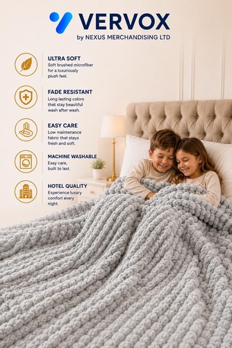 Ribbed soft fleece - ribbed, throws