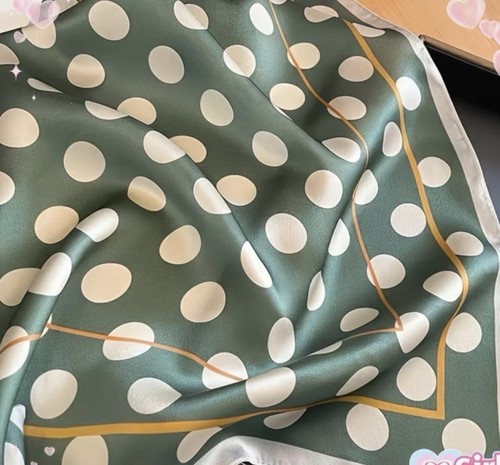 Polyester polka dots square - polka,