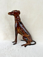 Bronze Metal Greyhound Whippet