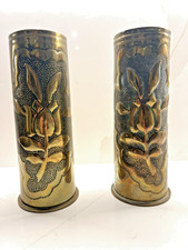 Pair Decorative Trench Art