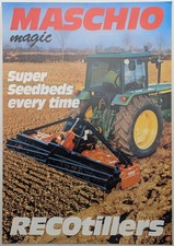 Original Maschio RECOtillers Power Harrow Sales Brochure, c 1988