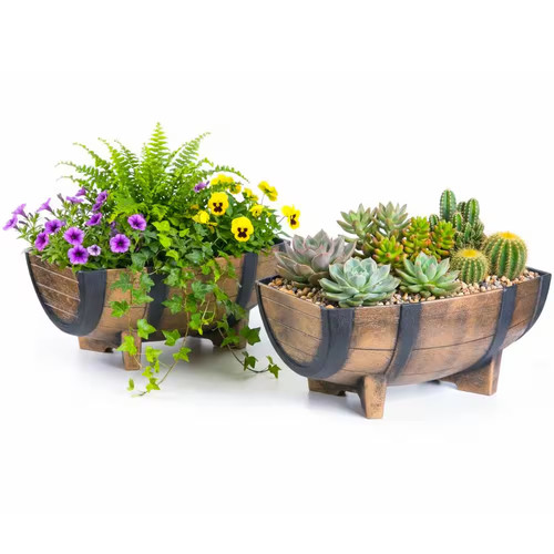 Rustic wood look plastic half - plastic,