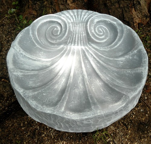Shell bird bath - mold, x