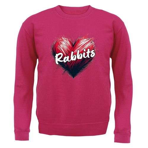 Love heart rabbits kids - heart,