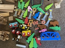 Wooden railway track and