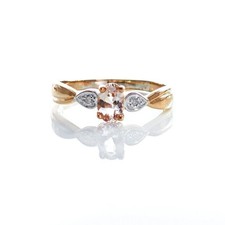 9ct morganite diamond - 9ct,