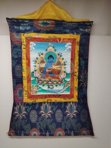 Silk thangka brocade - silk, medicine