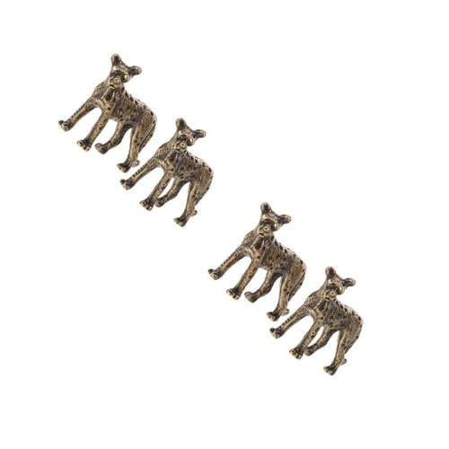 Pcs brass leopard ornament - 4,
