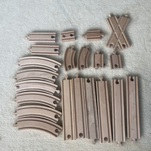 Wooden train tracks set - tracks, 21