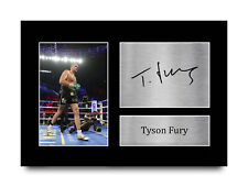 Tyson Fury Signed A4 Framed Printed Autograph Poster Print Boxing Gift