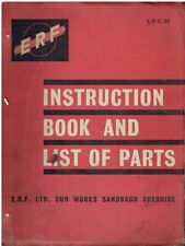 ERF KV MODEL 44G & 54G TRUCK FACTORY INSTRUCTION MANUAL & ILLUSTRATED PARTS LIST