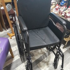 CareCo Portable Folding Black Wheelchair  Large Wheel Vgc BLACKPOOL