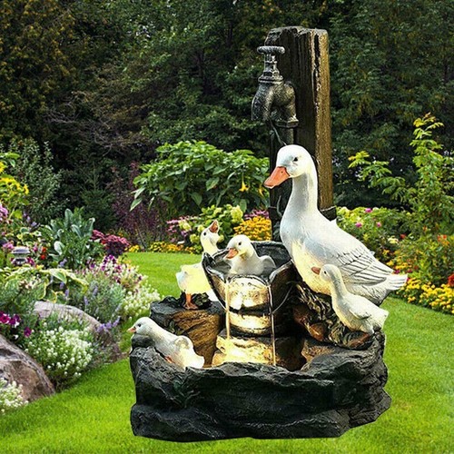 Solar power duck family - power,