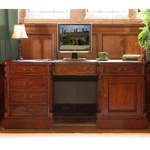 Solid mahogany twin - solid, pedestal