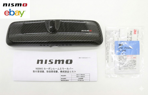 Nismo carbon fiber room mirror - fiber,