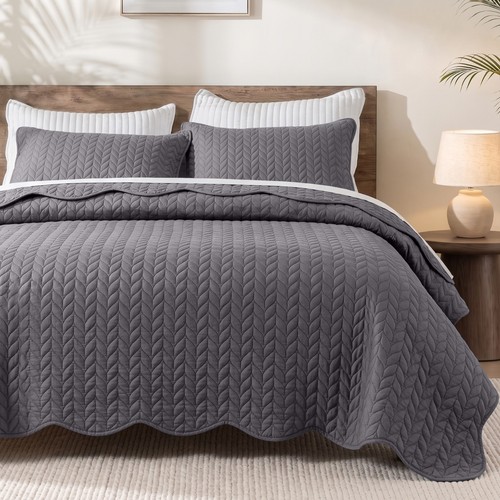 Piece cal king bedspread set - 3-piece,