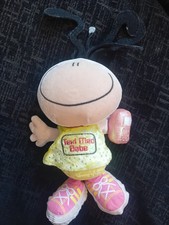 Bubblegum Bods Text Mad Babe Phone Beanie Yellow Plush Soft Toy Doll Plush