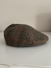 Men’s 100% Wool Tweed Flat Cap, Baker Boy Cap, Golf Driving Cap, Peaky Blinders