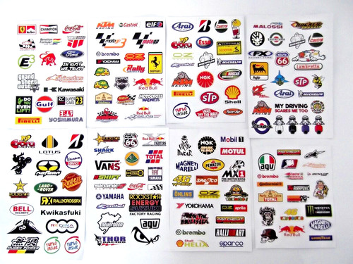 Sheets 100 stickers car - 100,