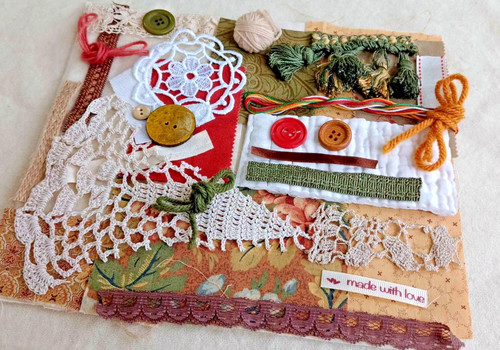 Slow stitching kit vintage - kit,