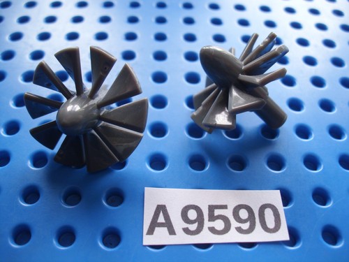 Lego dark grey jet engine - dark,
