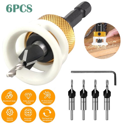 6pcs countersink drill bit - 6pcs,