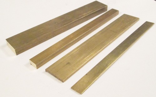 Brass flat bar cz121 length - flat,