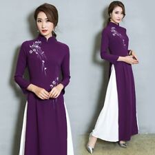Lady Floral Long Dress Chinese