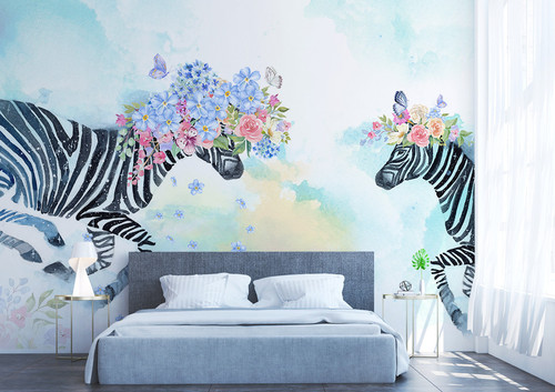Zebra flower r31347 - 3d,
