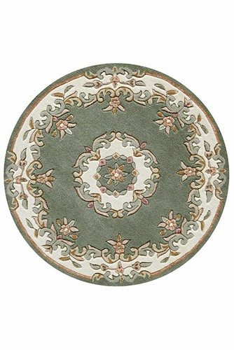 Green cream round - round, half