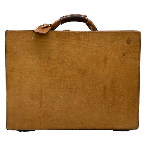 Hartmann brown leather trunk - brown,