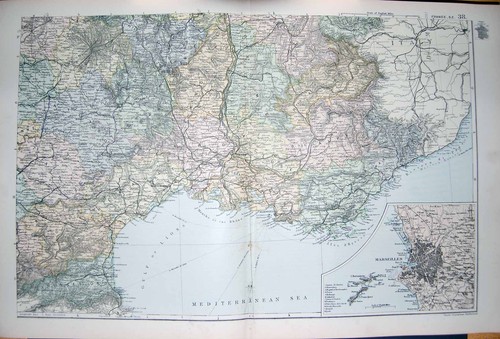 Original old antique print - original,