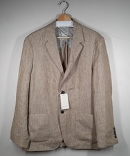 SUNSPEL Men's BNWT Beige Suit Jacket 100% Linen Medium - RRP £350+