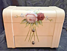 Wooden Hand Painted Jewellery / Trinket Box