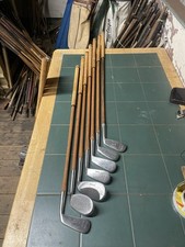 Hickory Golf Clubs A Fraser SuXes Iron Set X7 Clubs Rustless C1920 Play Clubs