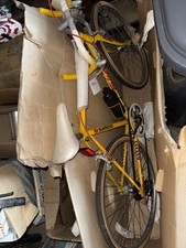 1980's Falcon Team Banana Bike In White And Yellow Original Bar Tape And Saddle