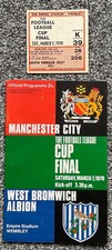 Ticket & Programme - 1970 League Cup Final - Manchester City v West Brom
