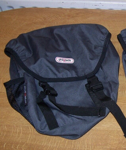 Phil and teds grey pannier - and,