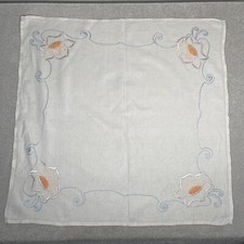 Vintage White Small Tablecloth