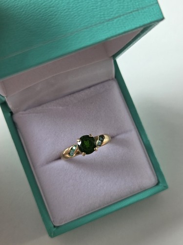 9ct yellow gold green - gold,