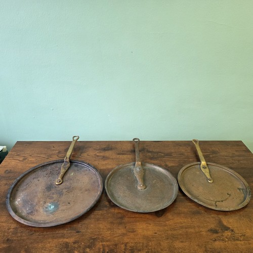 French antique copper pan - copper,