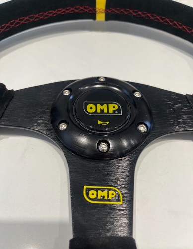 Omp black suede leather - black,