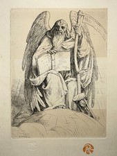 Chronos Temps ENGRAVING Eau Forte WILLIAM STRANG 1899