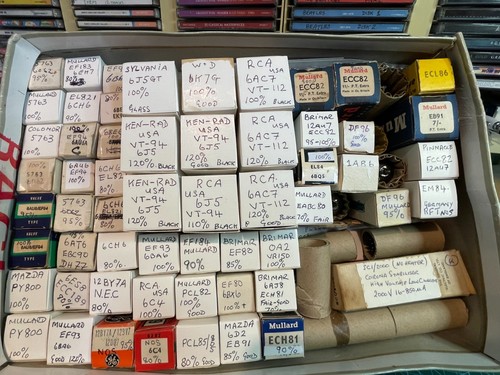 Job lot radio tv valves - lot,