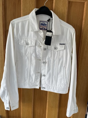 Superdry white denim - superdry,, jacket