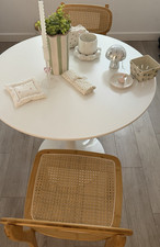 Round White Pedestal Dining