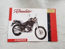 CAGIVA ROADSTER 125cc Motorcycle Sales Spec Leaflet c1999 ITALIAN & ENGLISH