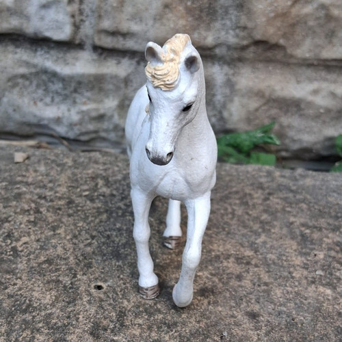 Schleich white horse plastic - white,