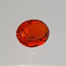 9.90x7.60mm OVAL FACETED GENUINE MEXICAN FIRE OPAL AAA GRADE LOOSE GEMSTONE