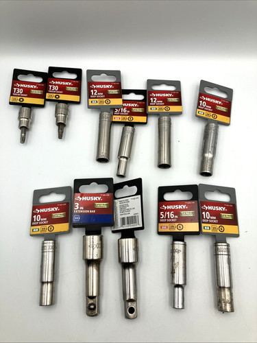 Lot socket sockets husky - lot,